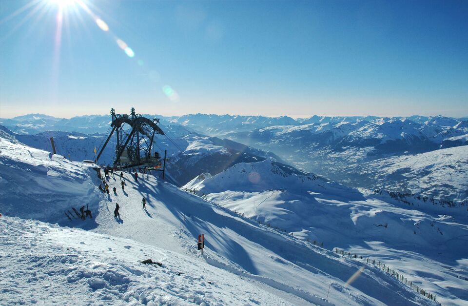 Panorama from the slopes of Les Arcs