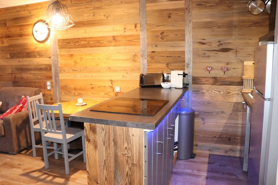 Dining area and fitted kitchen